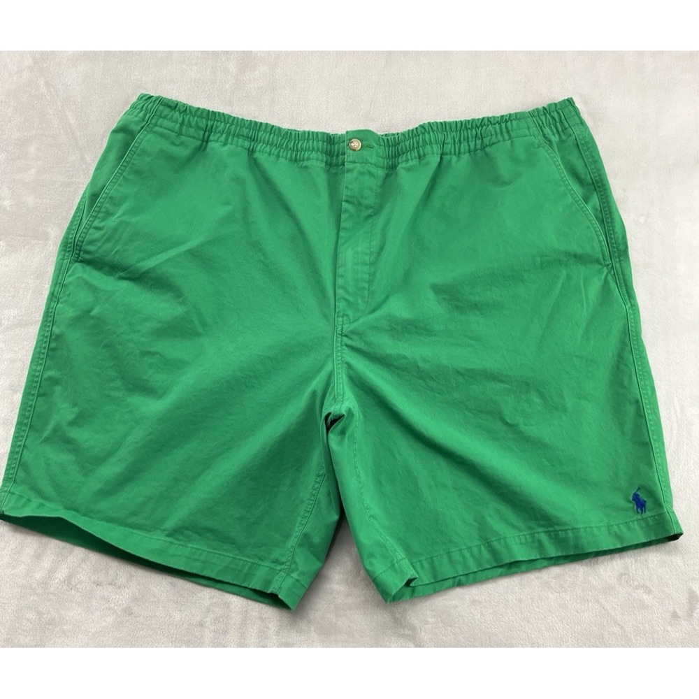 Polo Ralph Lauren Short Men 3XLT TALL Green Stretch Classic Fit Drawstring Beach